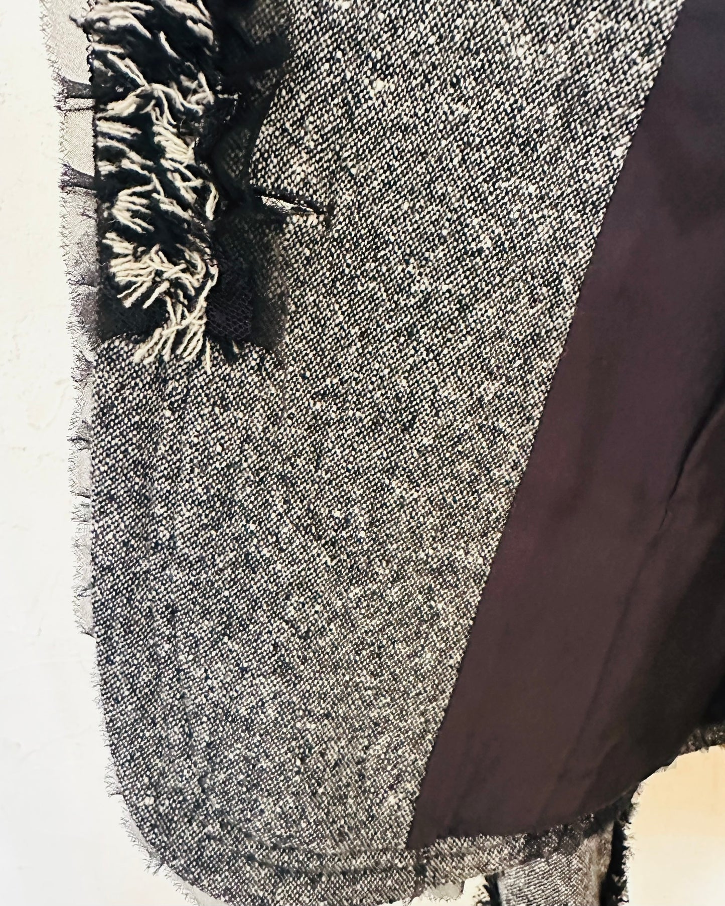 【サンプル】SJ023 ファンシーツイード&レースのジャケット