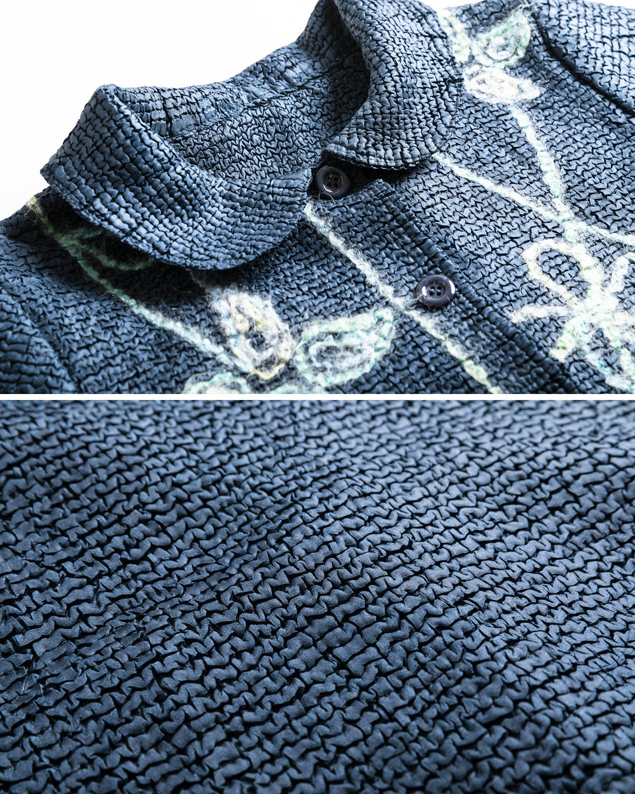優れた伸縮性の中綿入り刺繍ジャケット