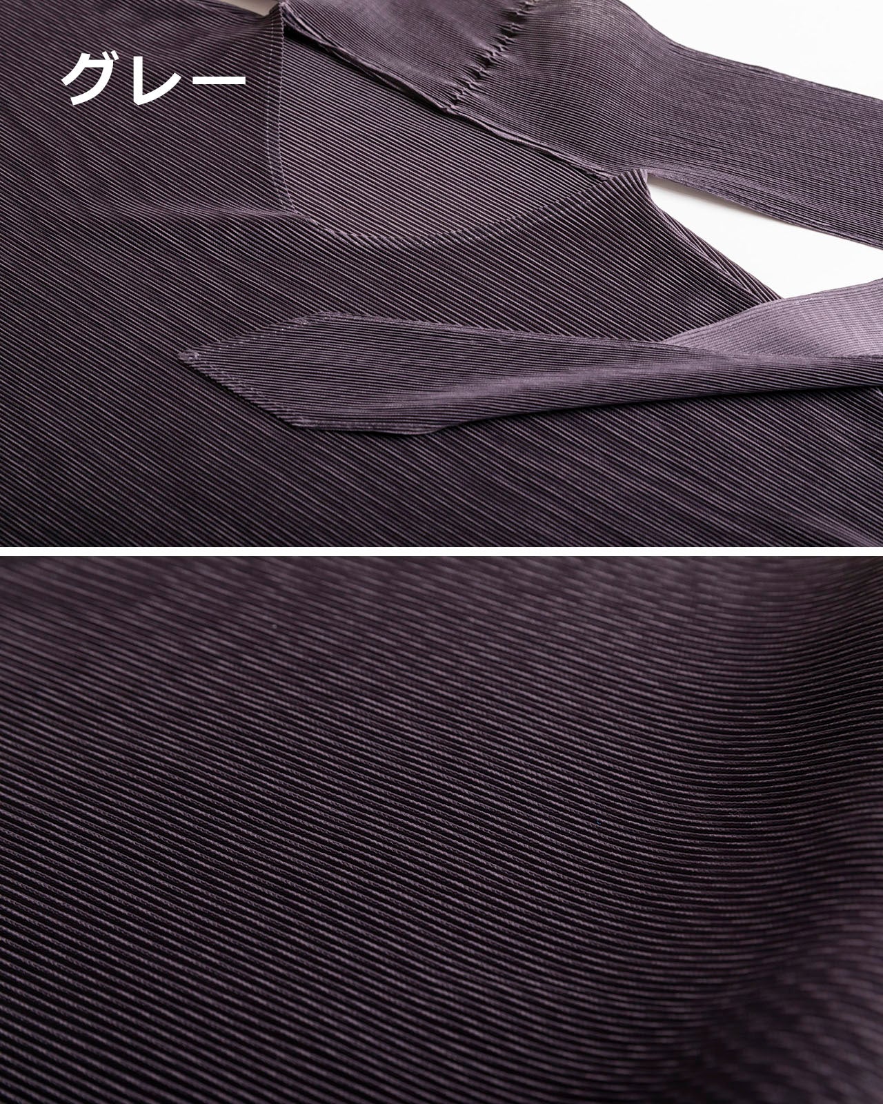 着回し力高いボウタイ付Vネックのプリーツブラウス