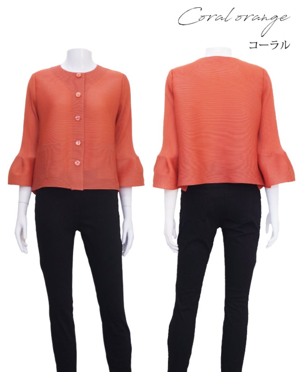 大人オケージュンのプリーツジャケット