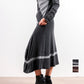 【Made in Italy】イタリアンウール＆シルク混紡の ニットスカート
